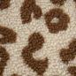 Preview: Teddyplüsch Leopardenmuster beige braun